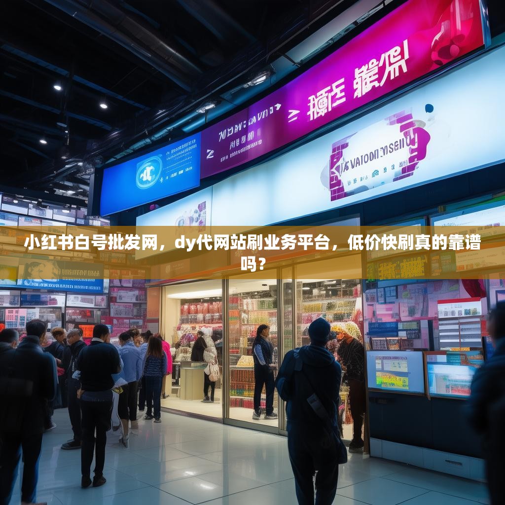小红书白号批发网，dy代网站刷业务平台，低价快刷真的靠谱吗？