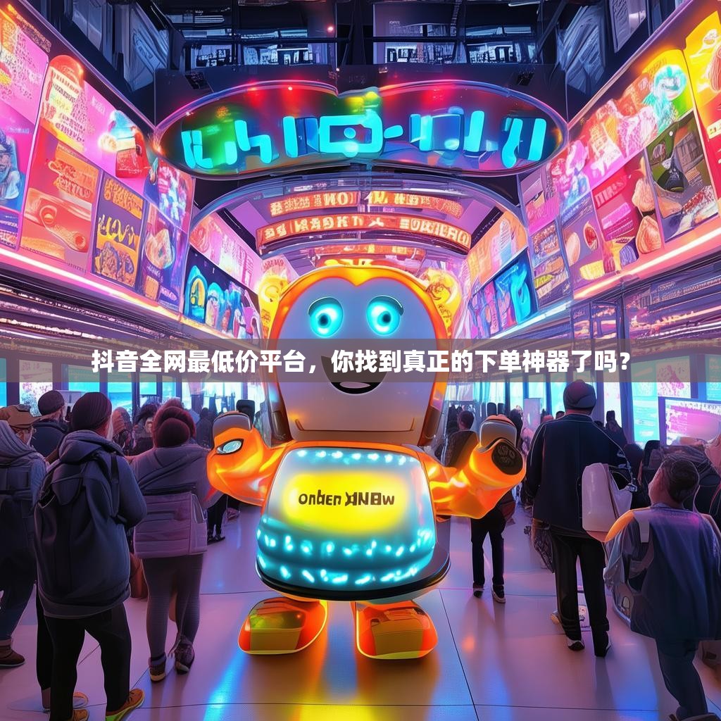 抖音全网最低价平台，你找到真正的下单神器了吗？
