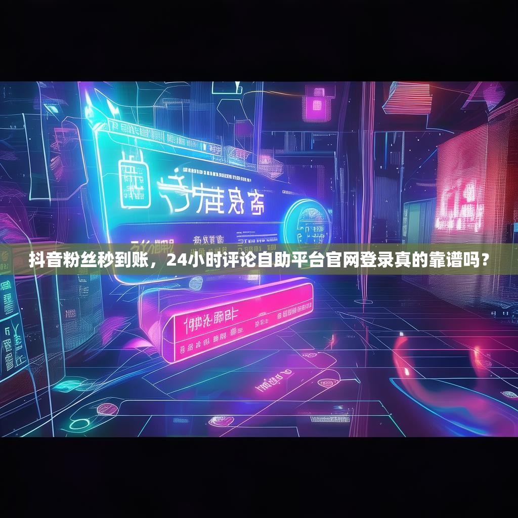 抖音粉丝秒到账，24小时评论自助平台官网登录真的靠谱吗？