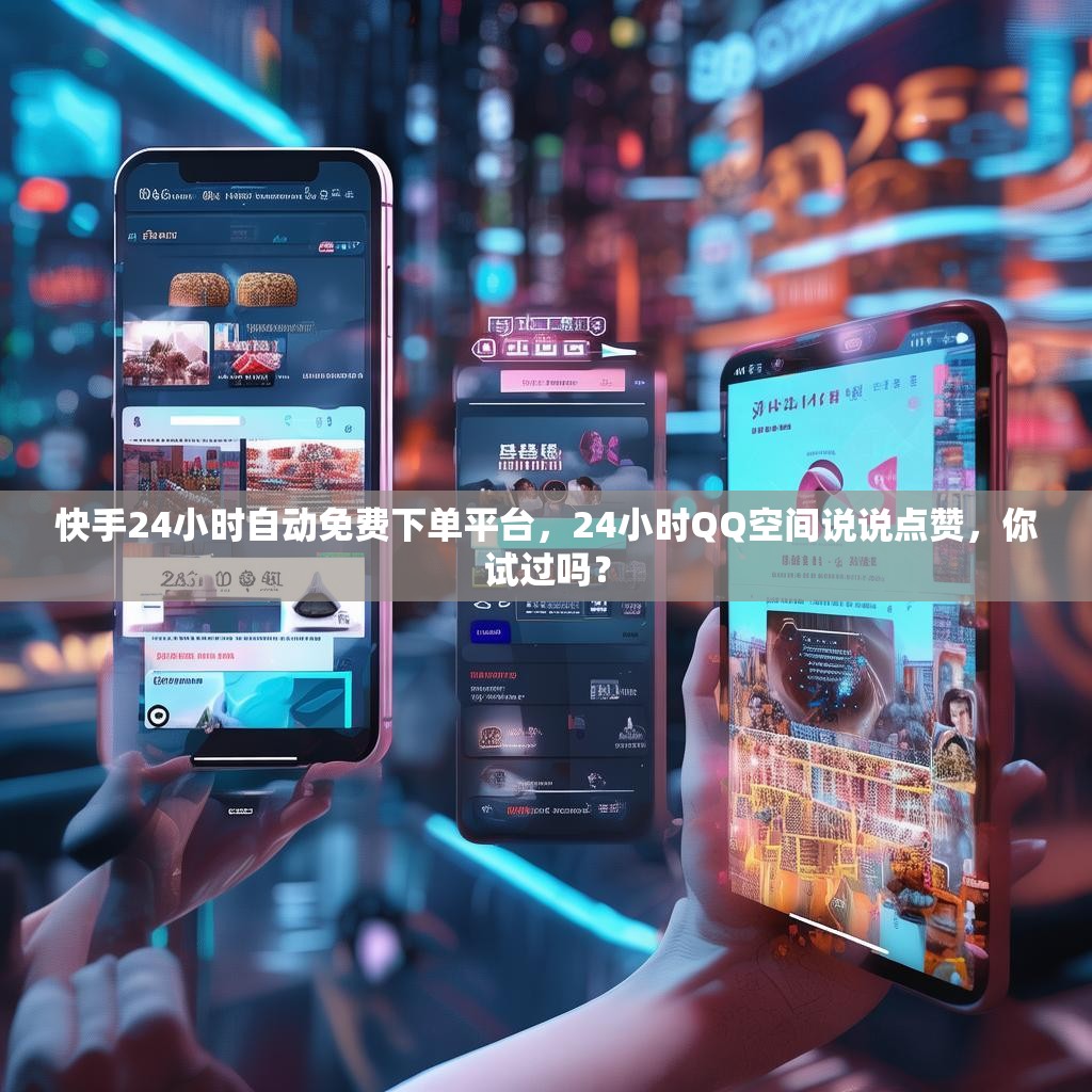 快手24小时自动免费下单平台，24小时QQ空间说说点赞，你试过吗？