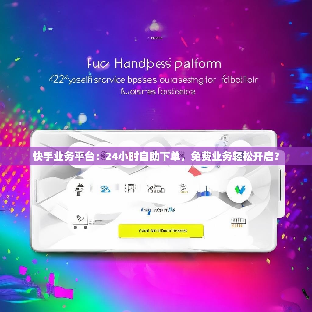 快手业务平台：24小时自助下单，免费业务轻松开启？