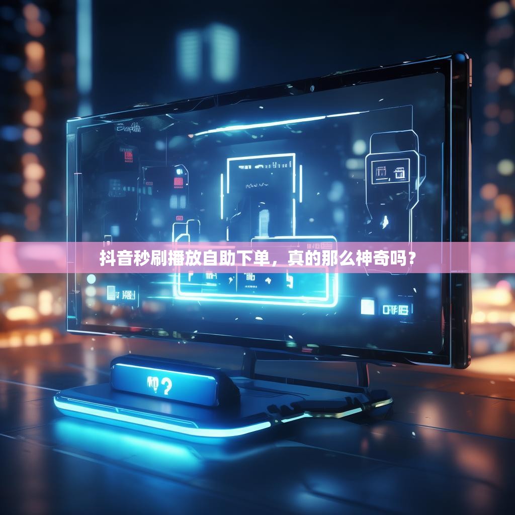 抖音秒刷播放自助下单，真的那么神奇吗？