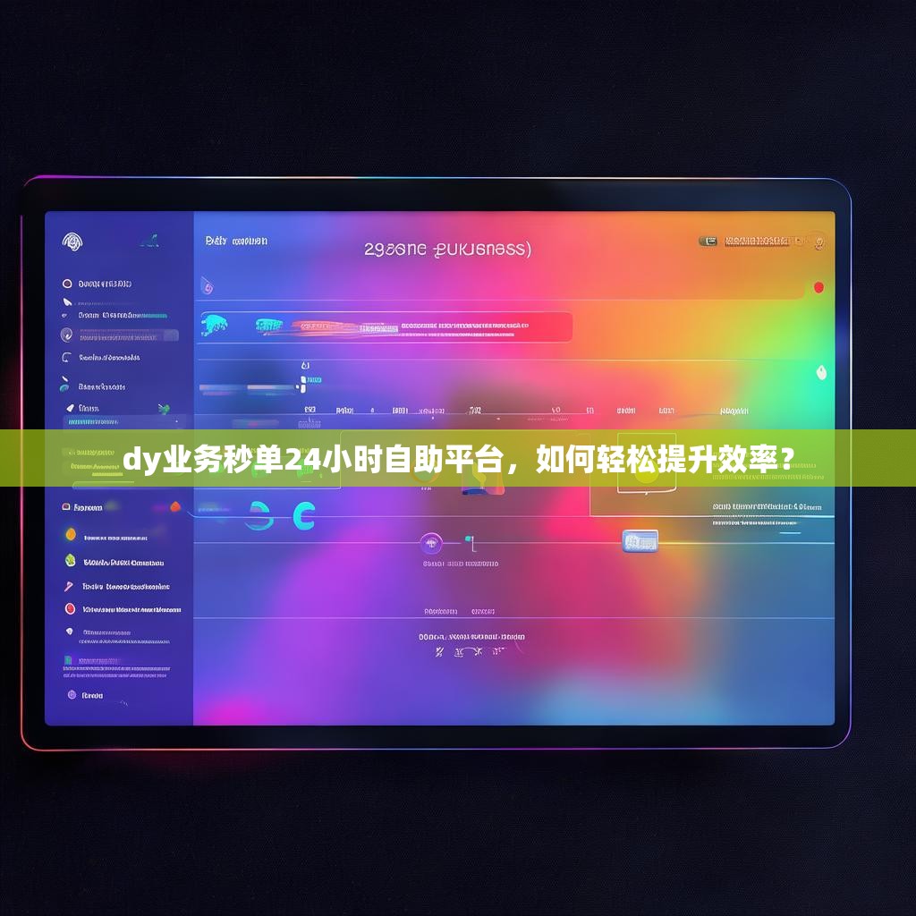 dy业务秒单24小时自助平台,如何轻松提升效率? dy业务秒单24小时自助平台,如何轻松提升效率?