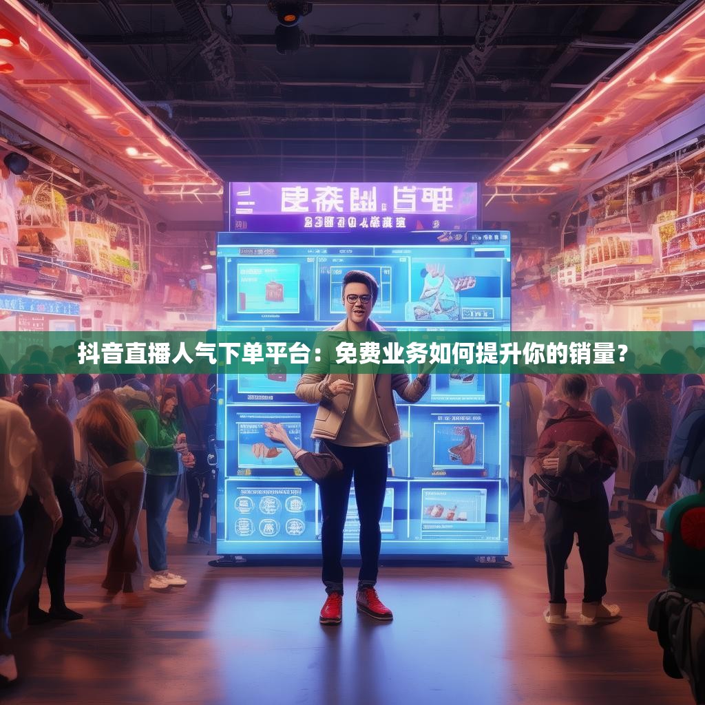 抖音直播人气下单平台:免费业务如何提升你的销量? 抖音直播人气下单平台:免费业务如何提升你的销量?