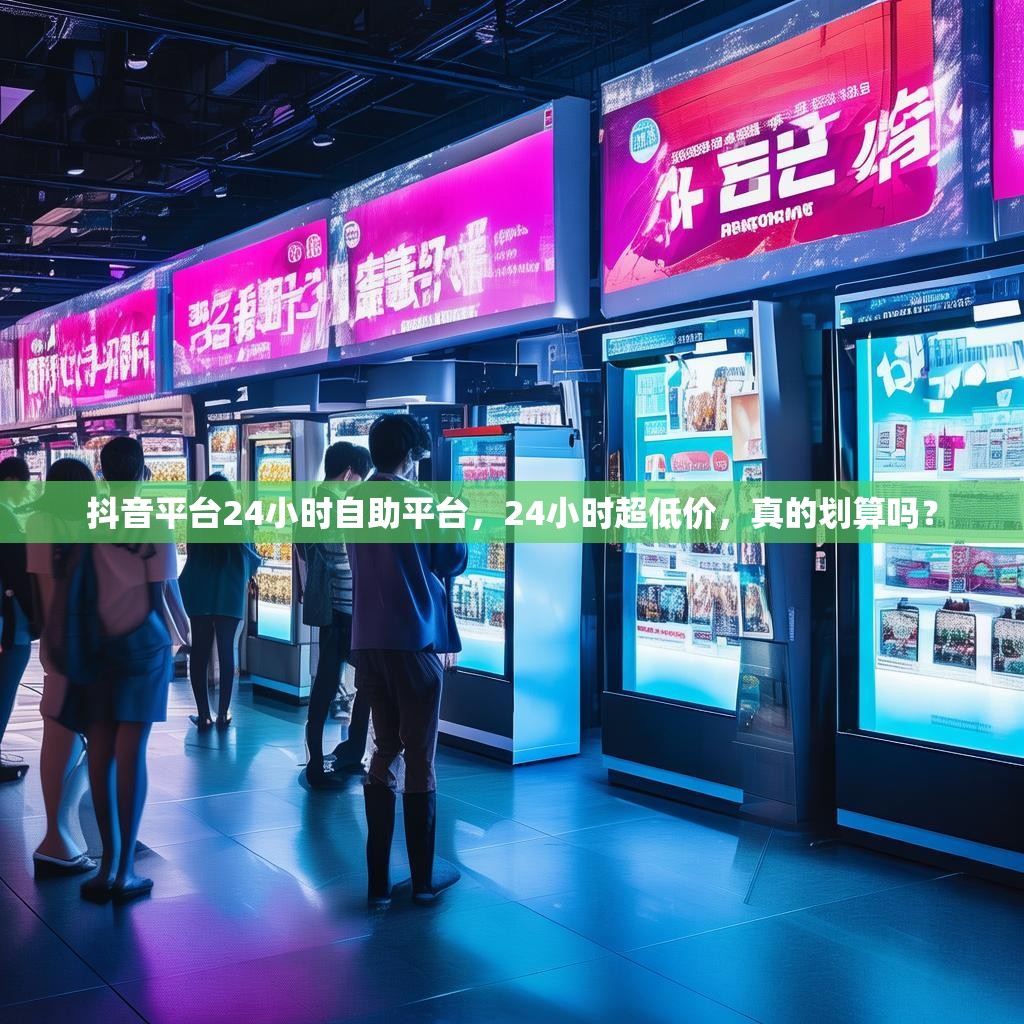 抖音平台24小时自助平台，24小时超低价，真的划算吗？