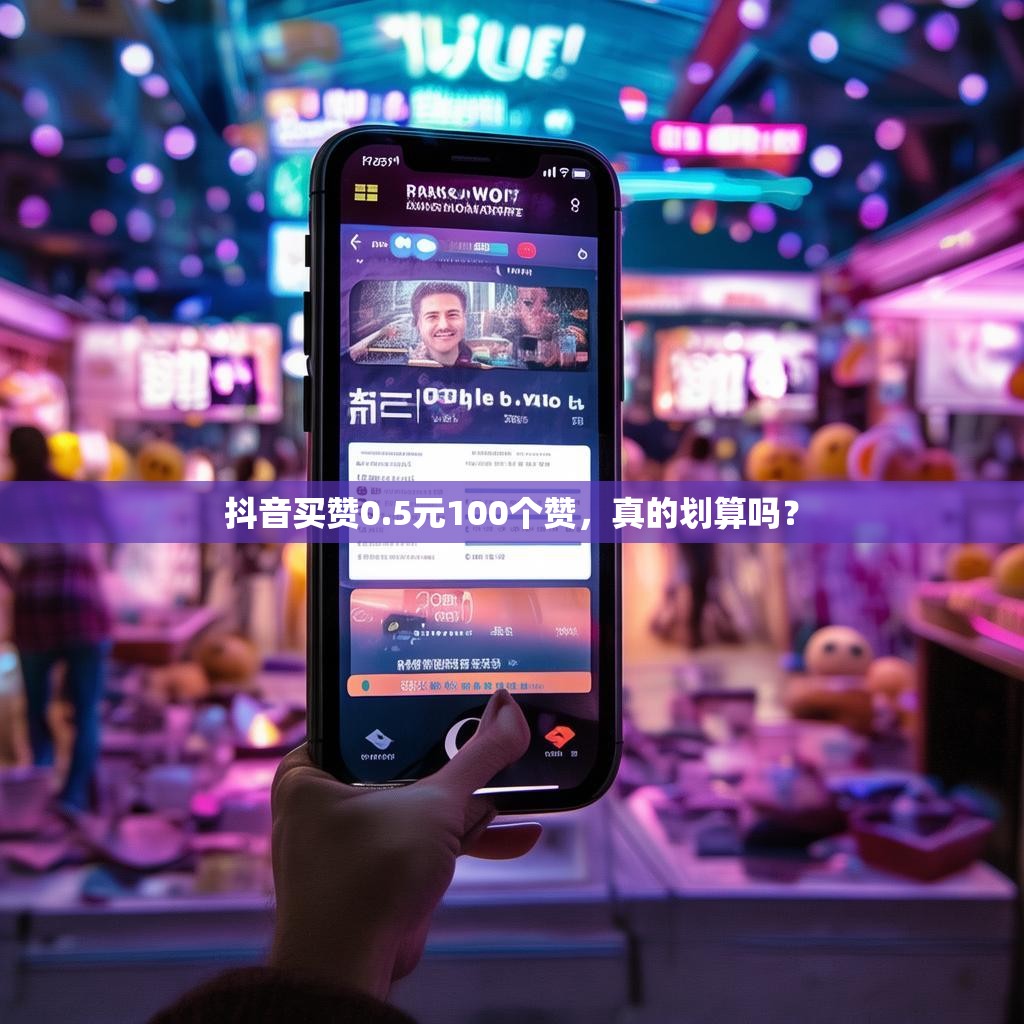 抖音买赞0.5元100个赞，真的划算吗？