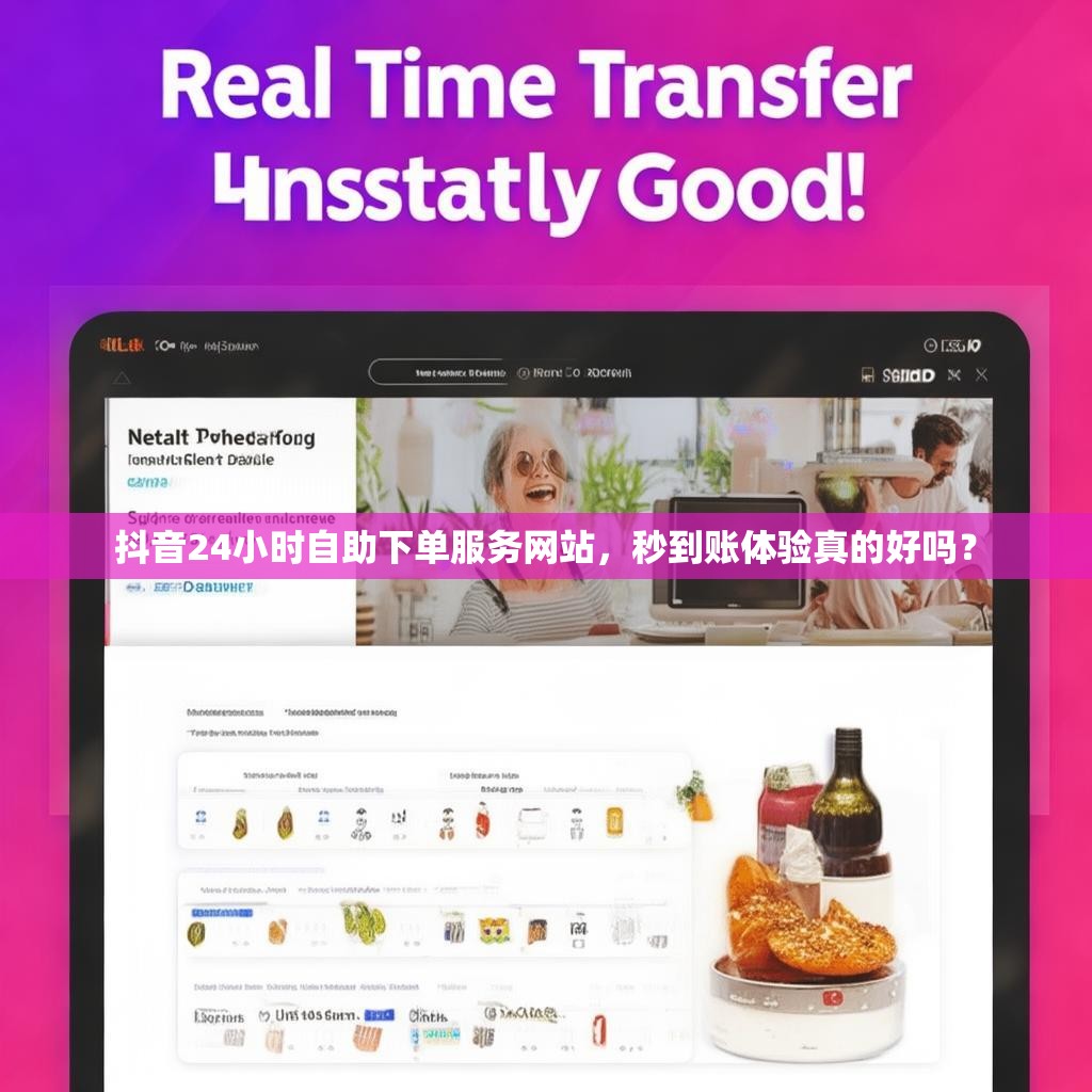 抖音24小时自助下单服务网站，秒到账体验真的好吗？
