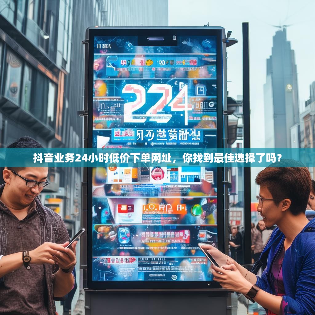 抖音业务24小时低价下单网址,你找到最佳选择了吗? 抖音业务24小时低价下单网址,你找到最佳选择了吗?