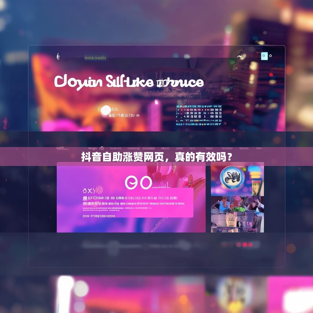 抖音自助涨赞网页，真的有效吗？