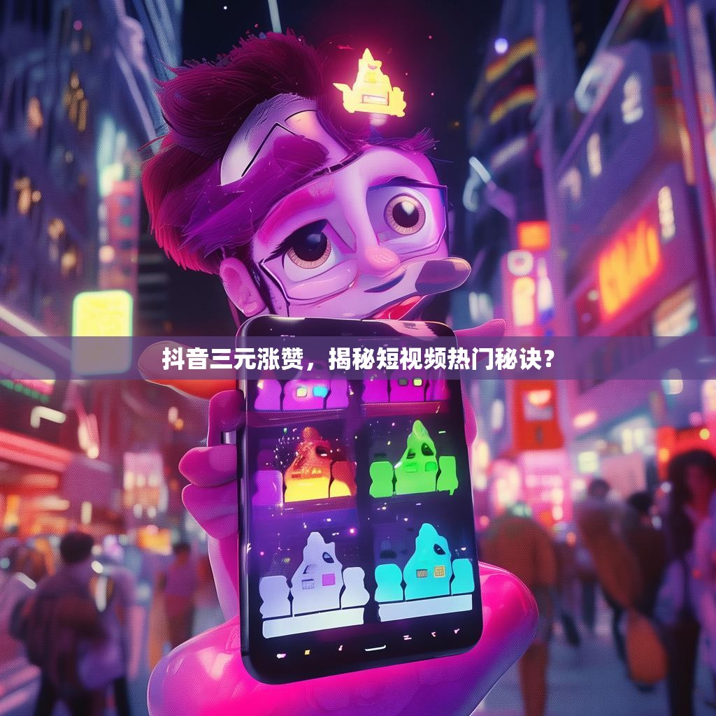 抖音三元涨赞，揭秘短视频热门秘诀？