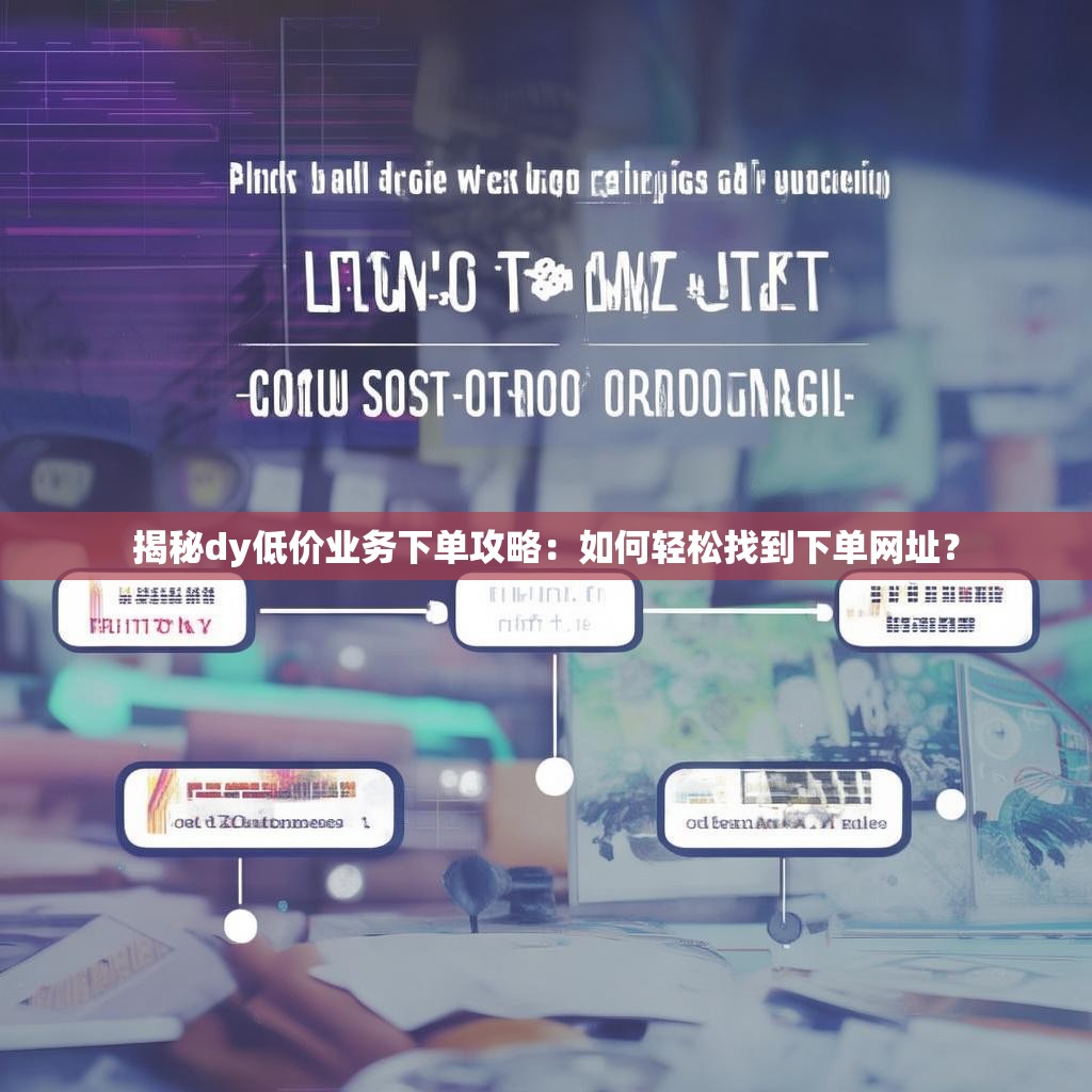 揭秘dy低价业务下单攻略：如何轻松找到下单网址？