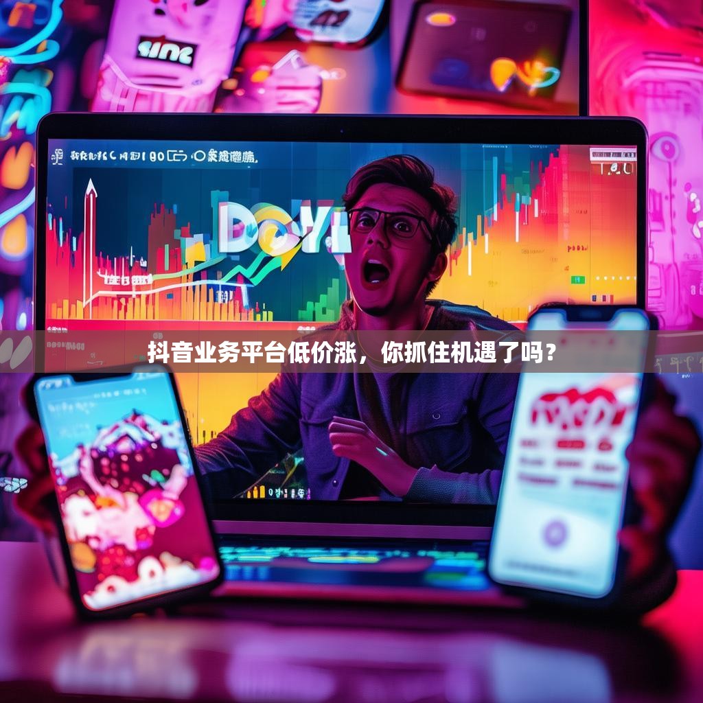 抖音业务平台低价涨，你抓住机遇了吗？