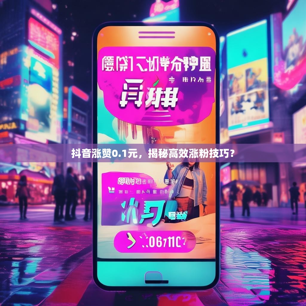 抖音涨赞0.1元,揭秘高效涨粉技巧? 抖音涨赞0.1元,揭秘高效涨粉技巧?