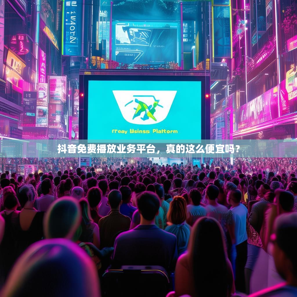 抖音免费播放业务平台，真的这么便宜吗？
