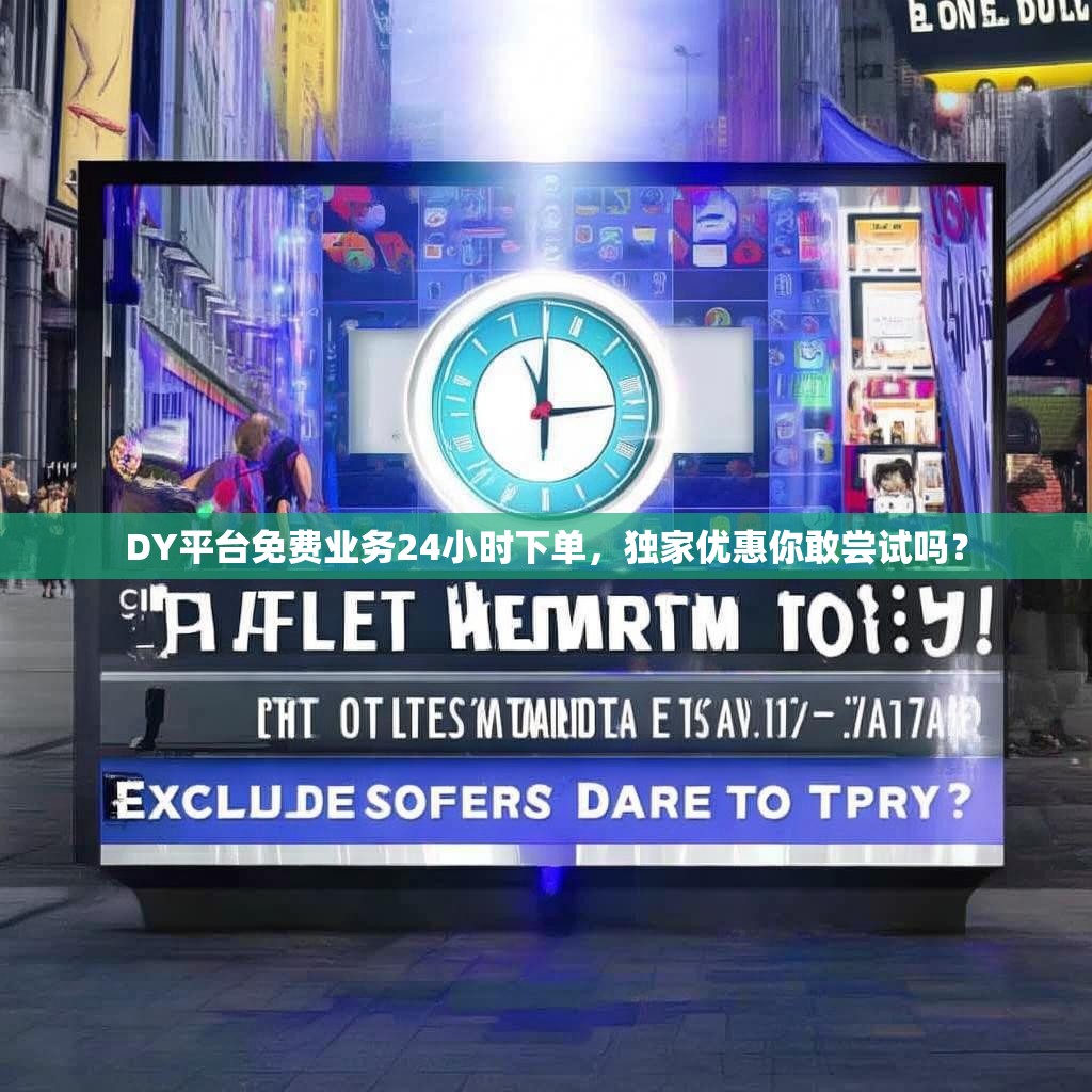 DY平台免费业务24小时下单，独家优惠你敢尝试吗？