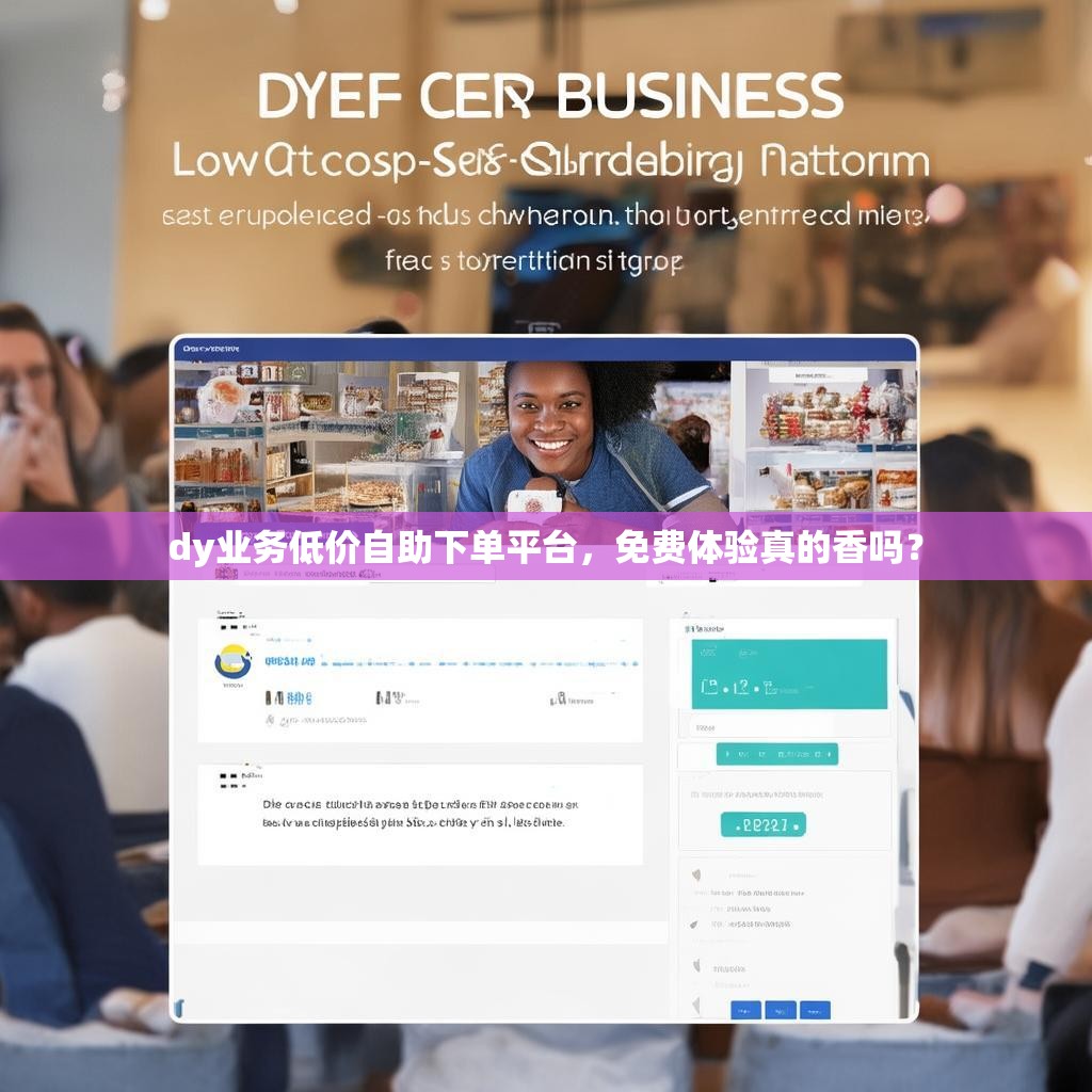 dy业务低价自助下单平台，免费体验真的香吗？