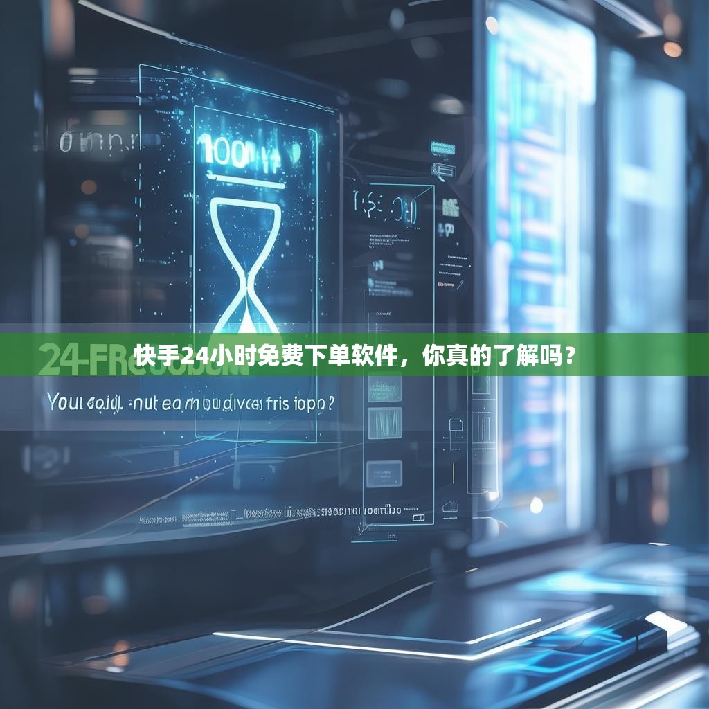 快手24小时免费下单软件，你真的了解吗？