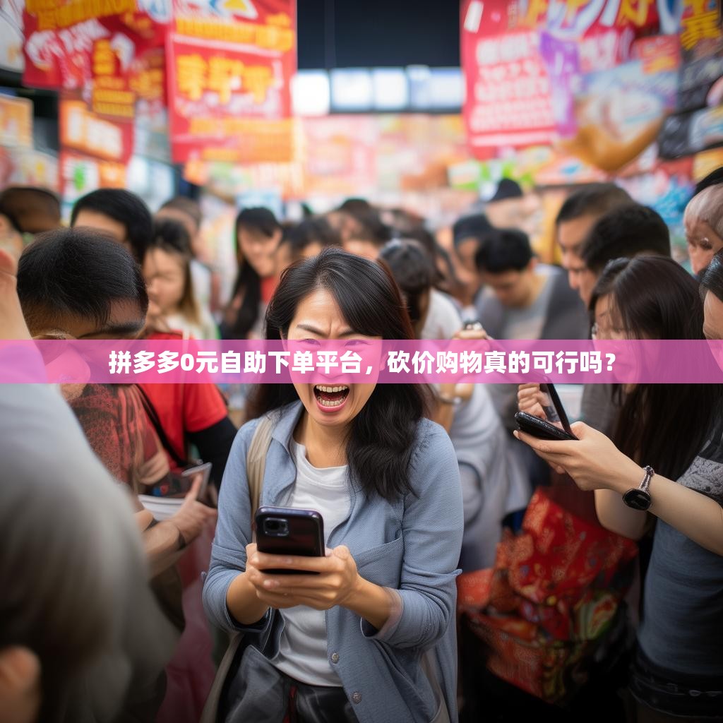 拼多多0元自助下单平台，砍价购物真的可行吗？
