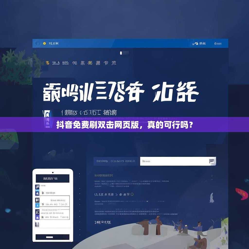 抖音免费刷双击网页版，真的可行吗？
