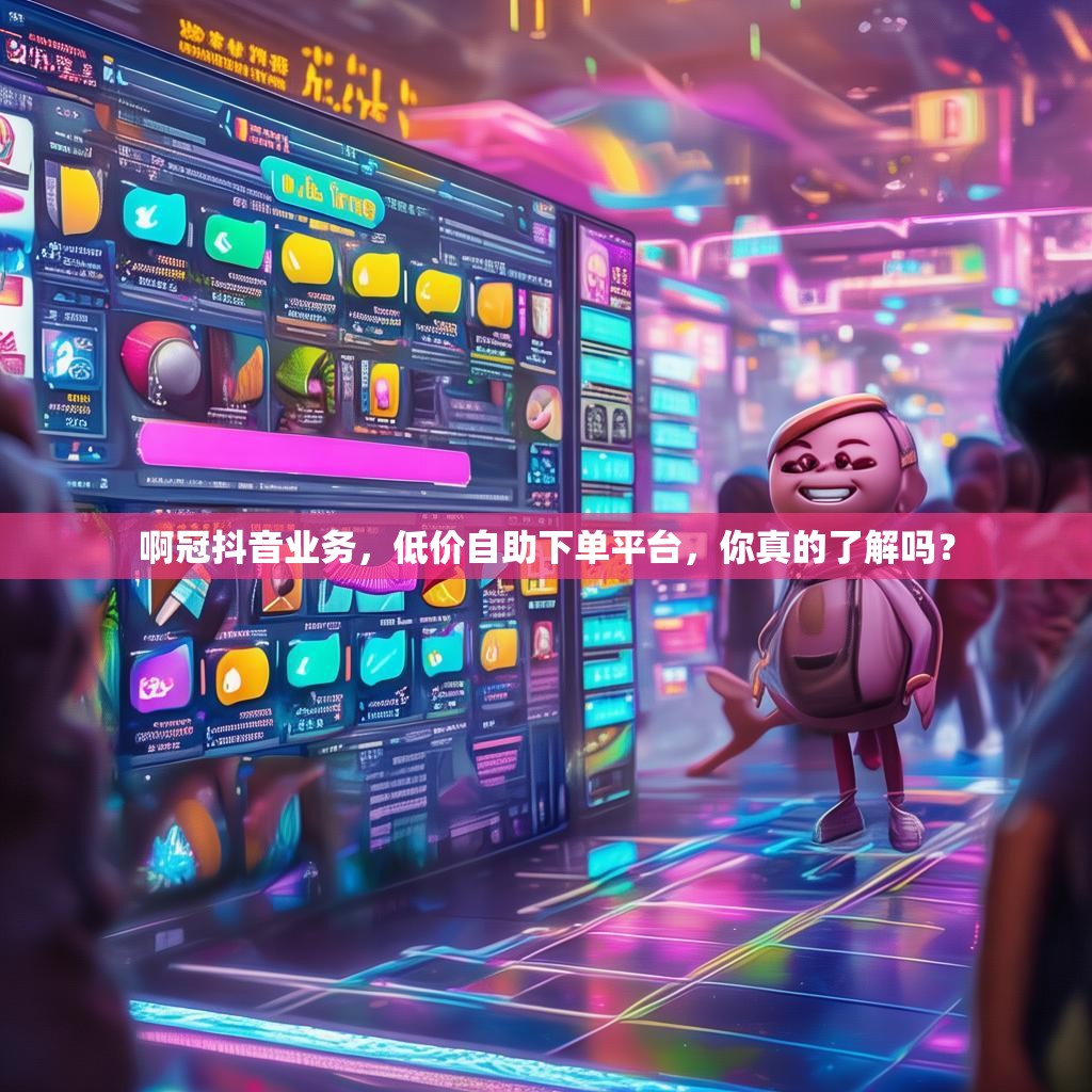 啊冠抖音业务，低价自助下单平台，你真的了解吗？