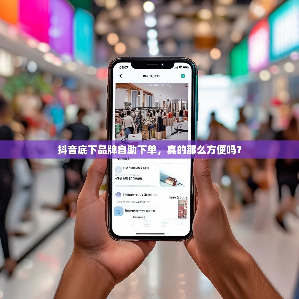 抖音底下品牌自助下单，真的那么方便吗？