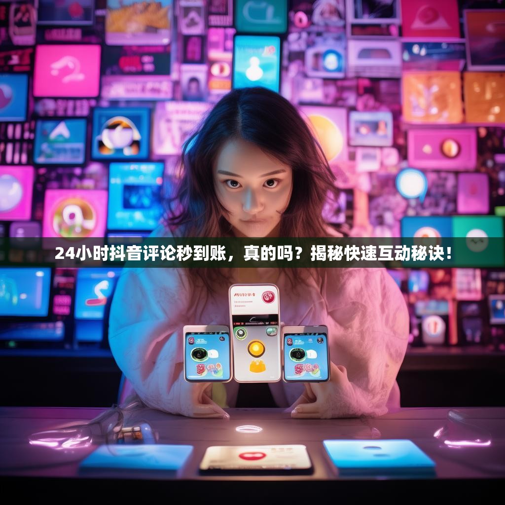 24小时抖音评论秒到账，真的吗？揭秘快速互动秘诀！