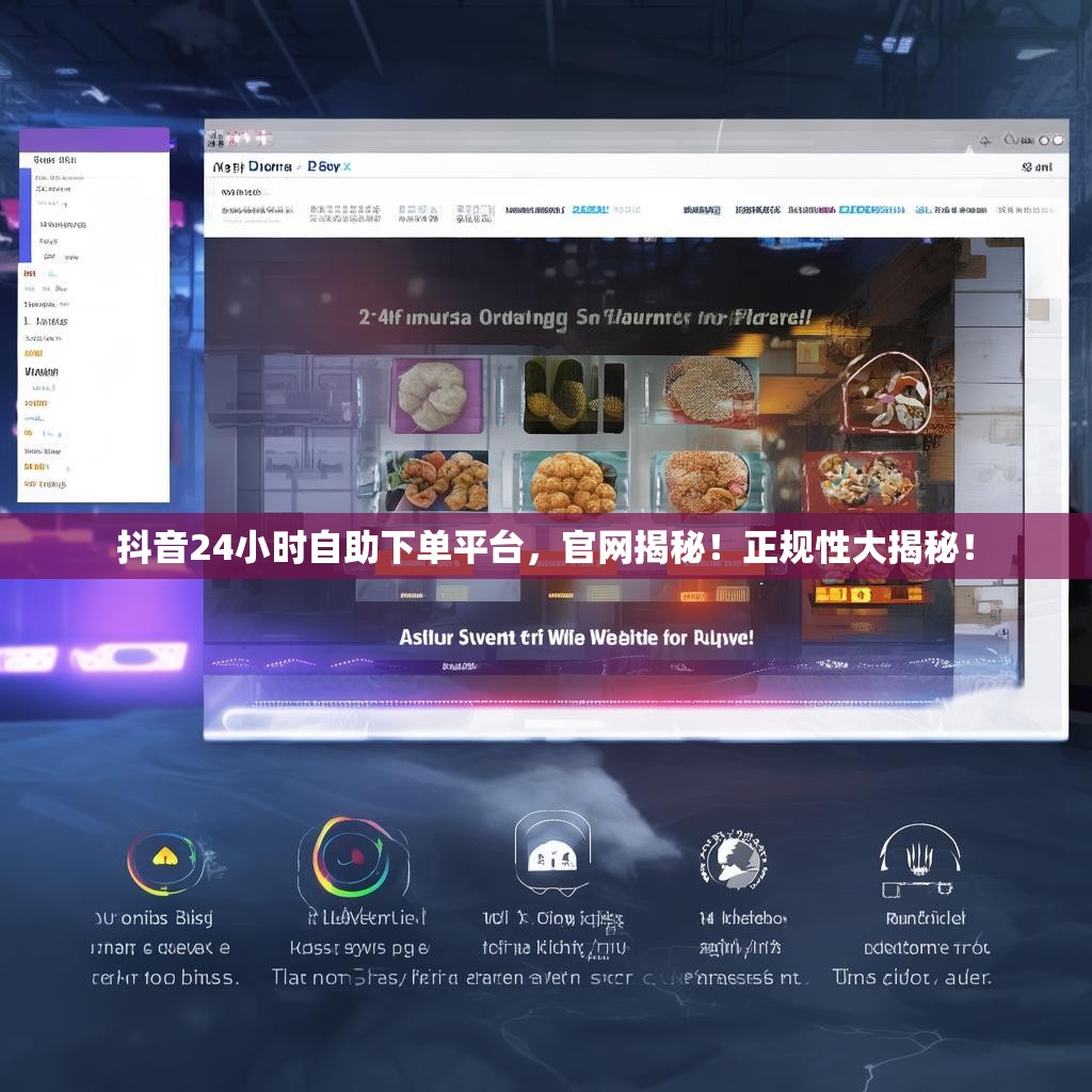 抖音24小时自助下单平台，官网揭秘！正规性大揭秘！
