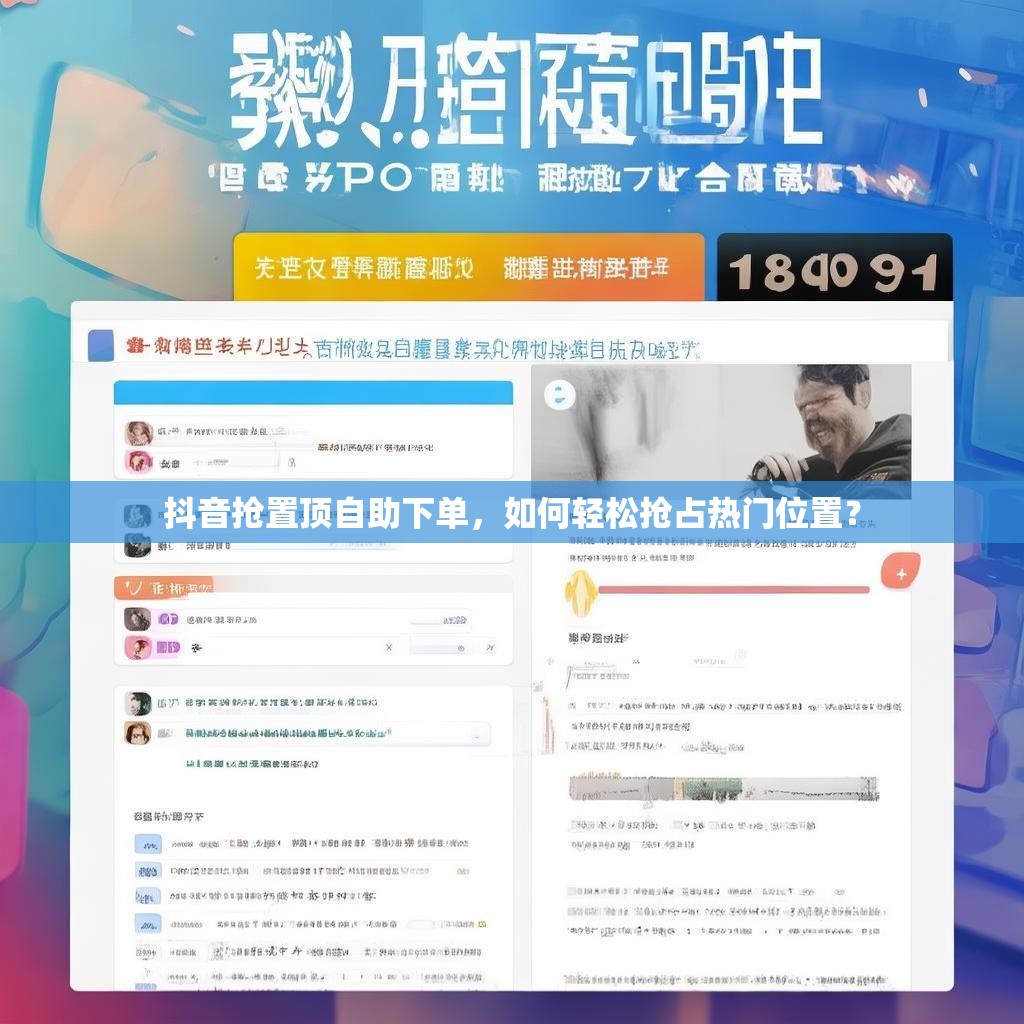 抖音抢置顶自助下单，如何轻松抢占热门位置？