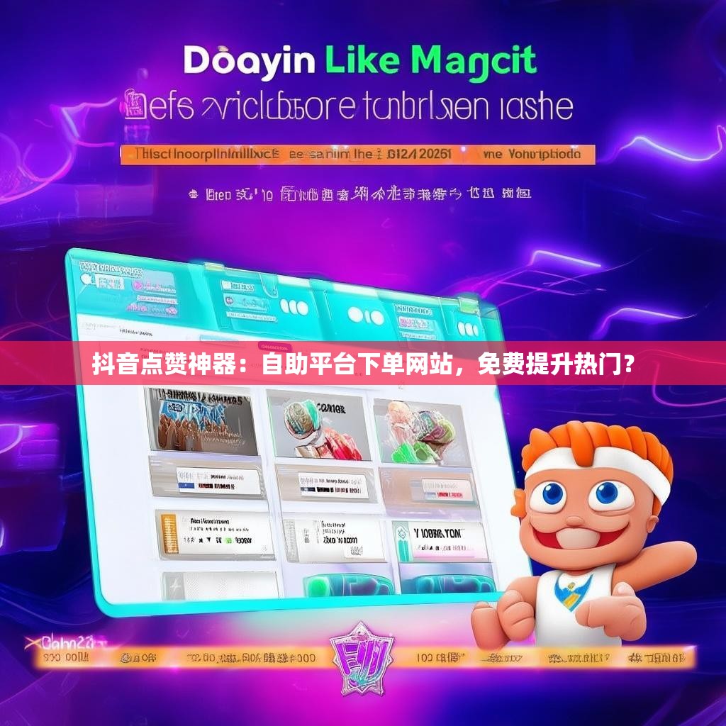 抖音点赞神器：自助平台下单网站，免费提升热门？