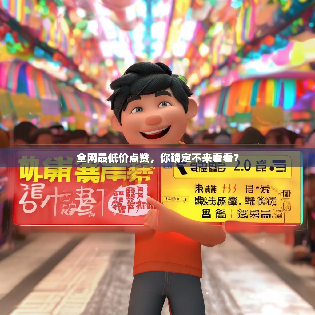 全网最低价点赞，你确定不来看看？