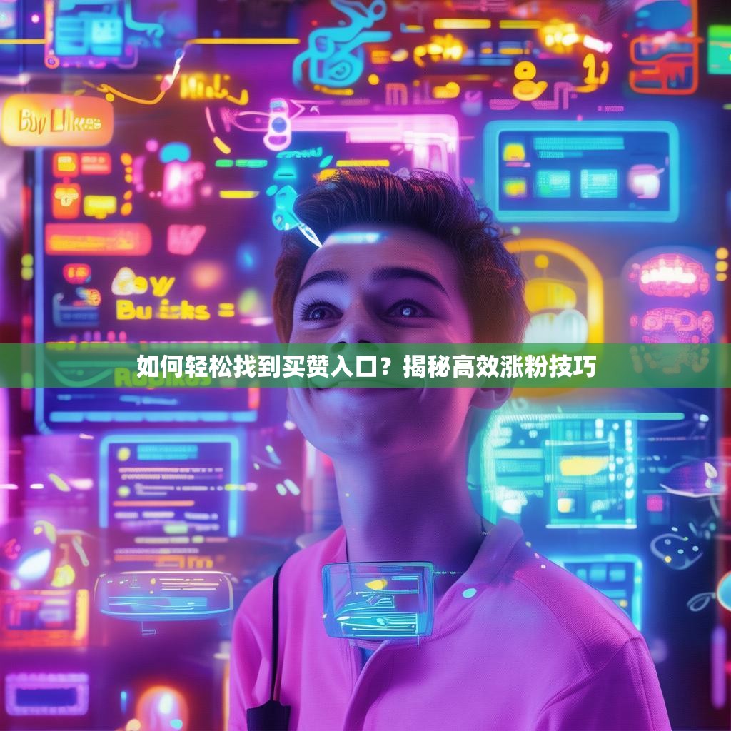 如何轻松找到买赞入口?揭秘高效涨粉技巧 如何轻松找到买赞入口?揭秘高效涨粉技巧