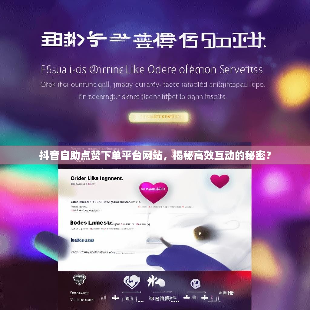 抖音自助点赞下单平台网站,揭秘高效互动的秘密? 抖音自助点赞下单平台网站,揭秘高效互动的秘密?