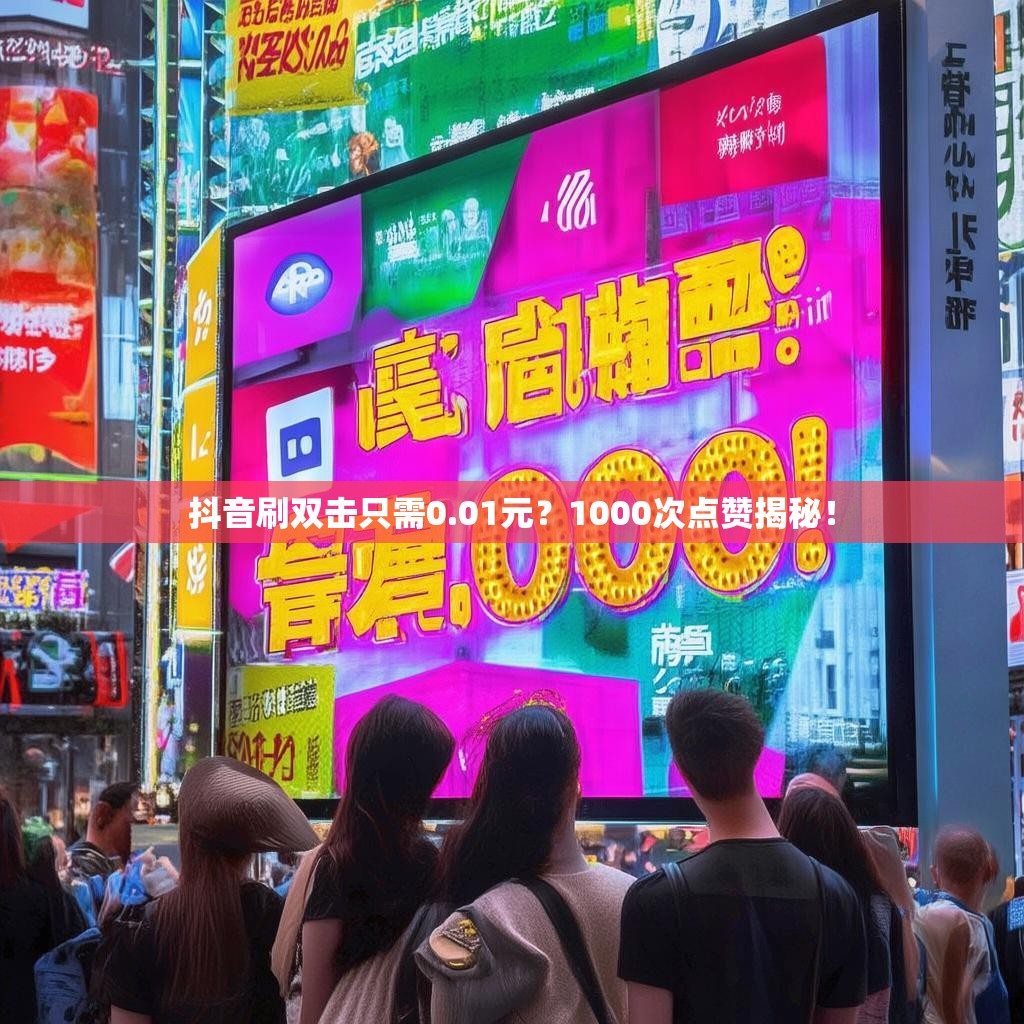 抖音刷双击只需0.01元？1000次点赞揭秘！