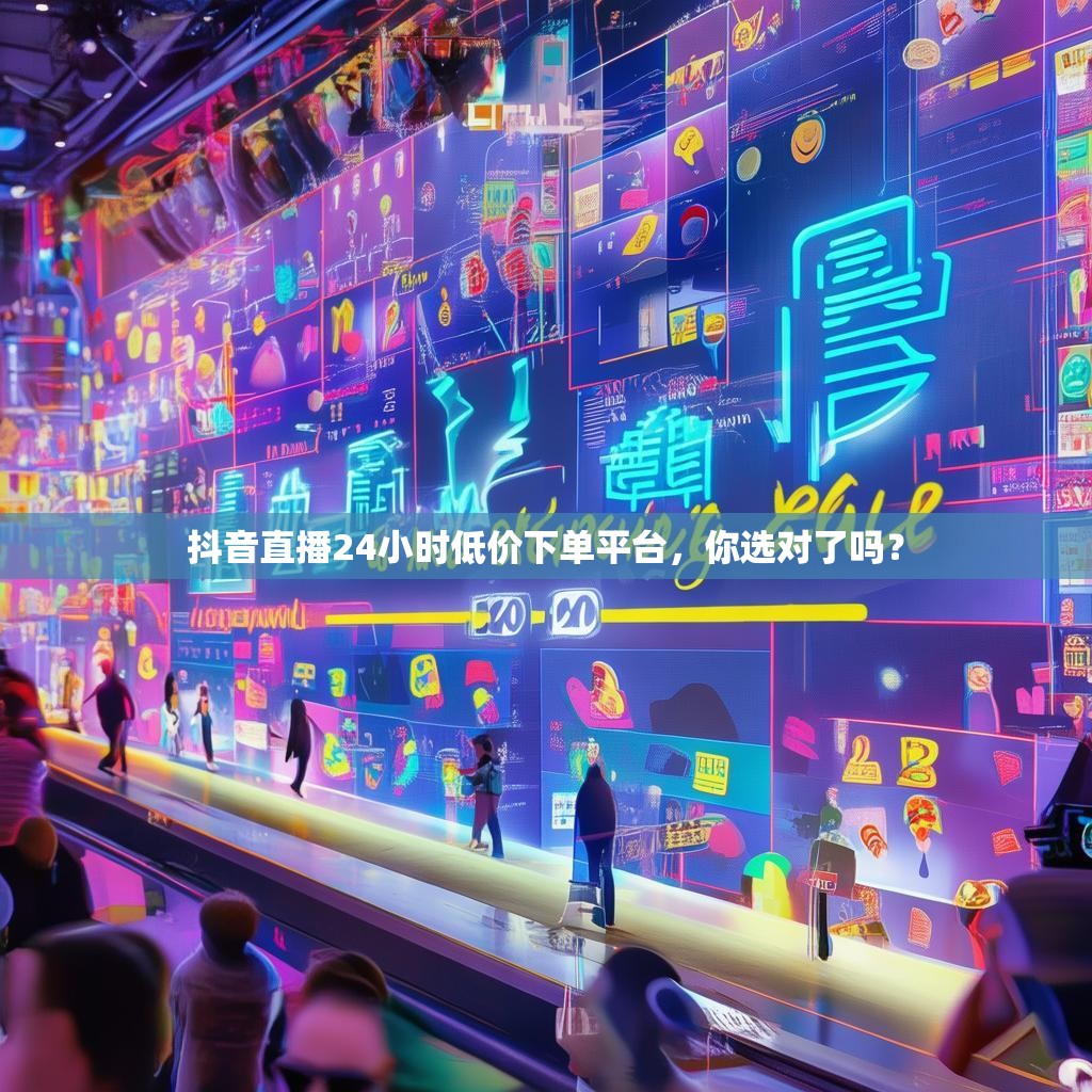 抖音直播24小时低价下单平台，你选对了吗？