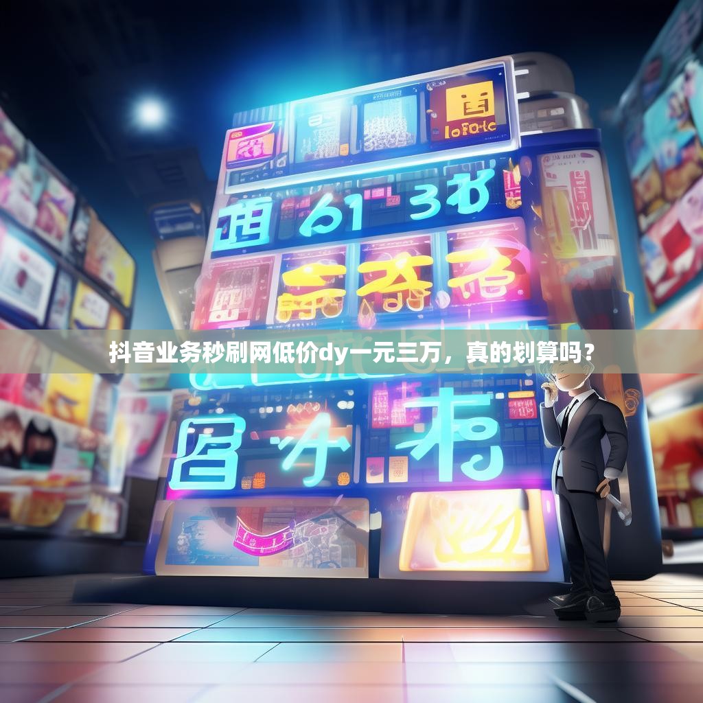 抖音业务秒刷网低价dy一元三万，真的划算吗？