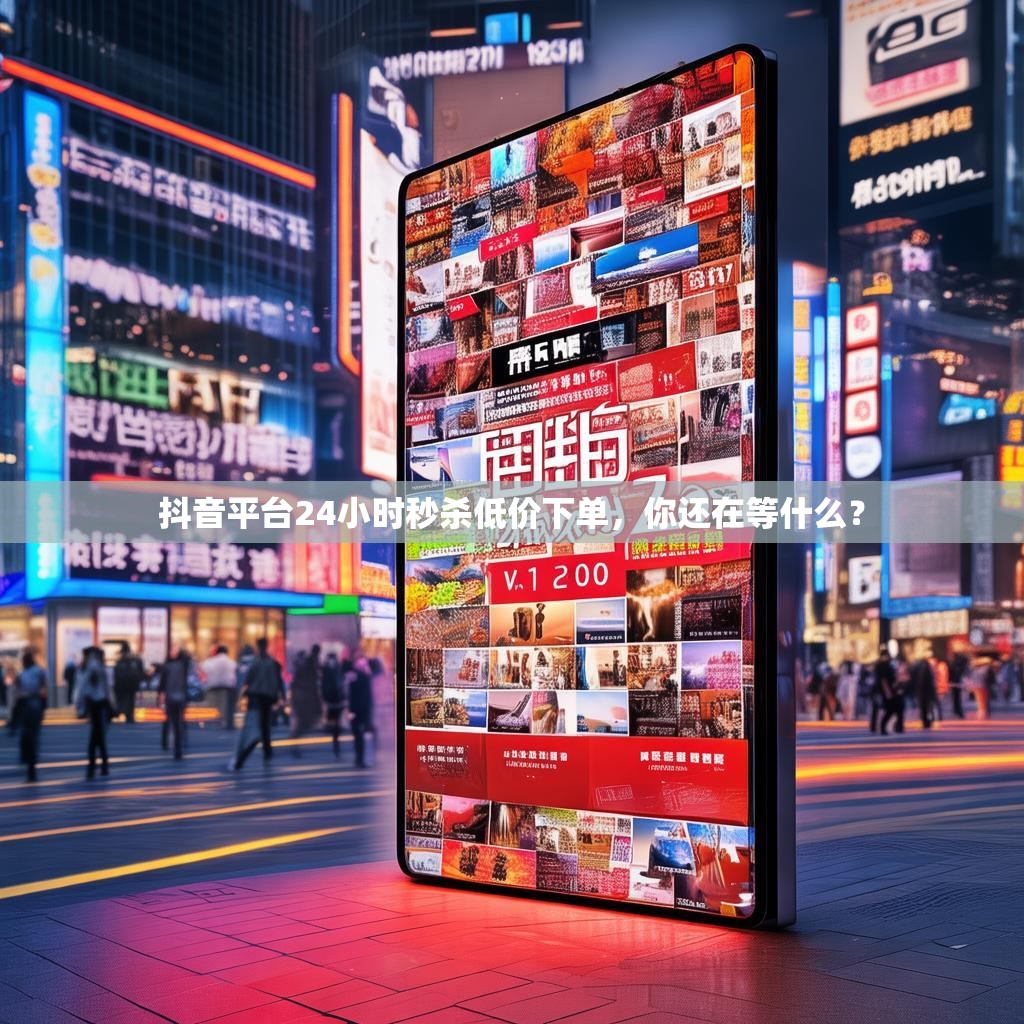 抖音平台24小时秒杀低价下单，你还在等什么？