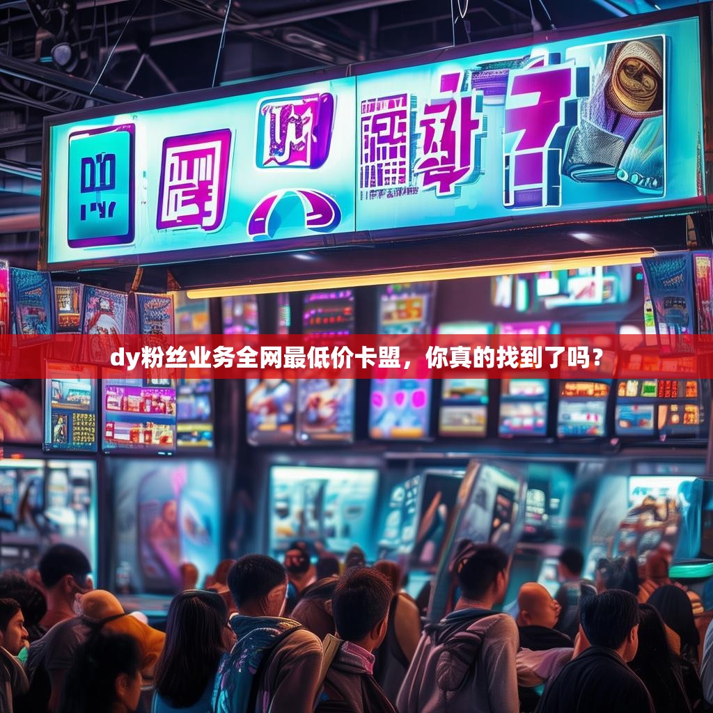 dy粉丝业务全网最低价卡盟，你真的找到了吗？