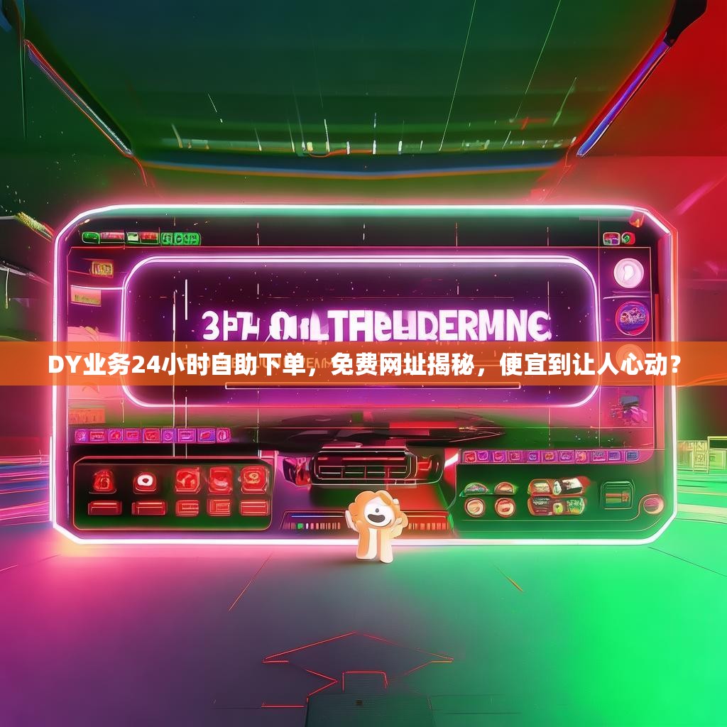 DY业务24小时自助下单，免费网址揭秘，便宜到让人心动？