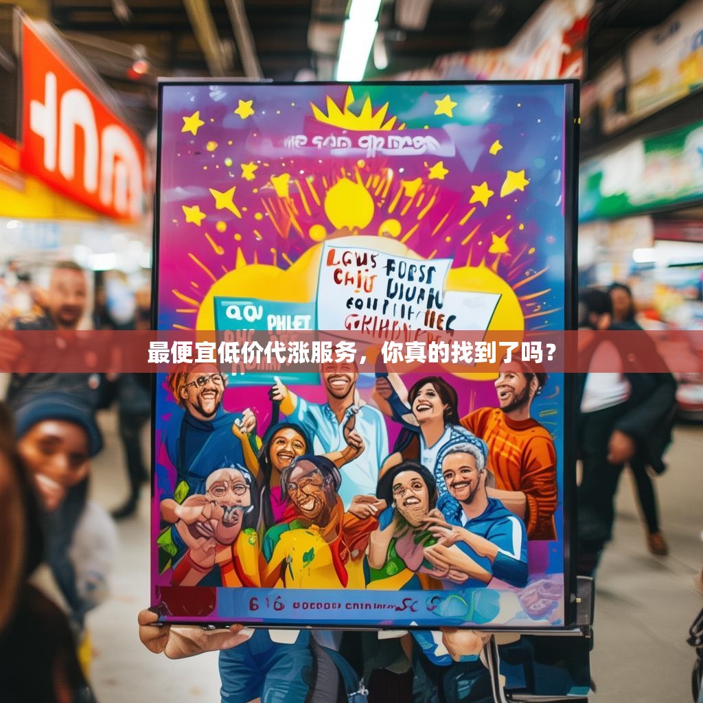 最便宜低价代涨服务，你真的找到了吗？