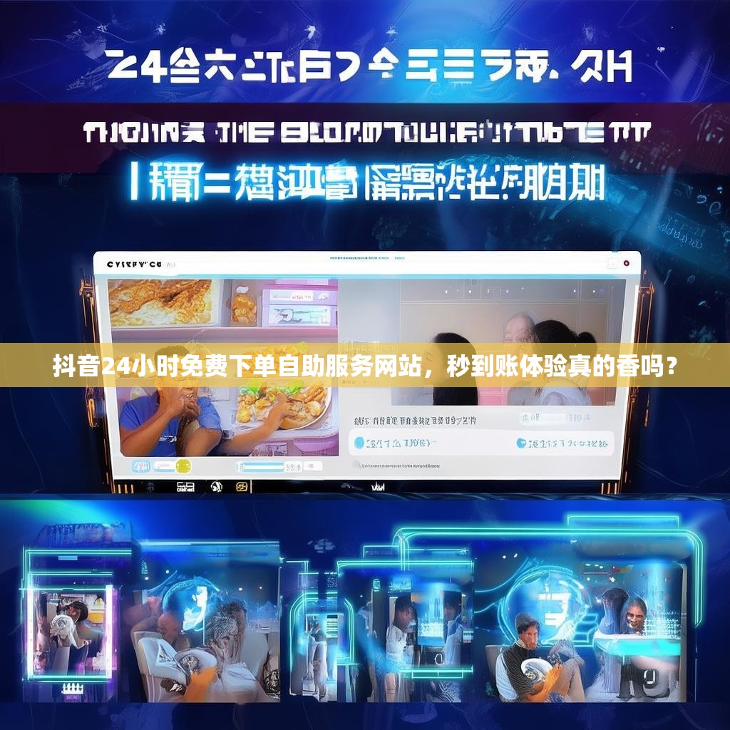 抖音24小时免费下单自助服务网站，秒到账体验真的香吗？