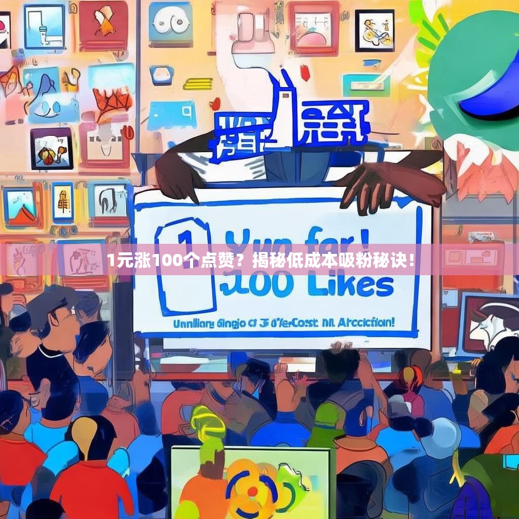1元涨100个点赞？揭秘低成本吸粉秘诀！