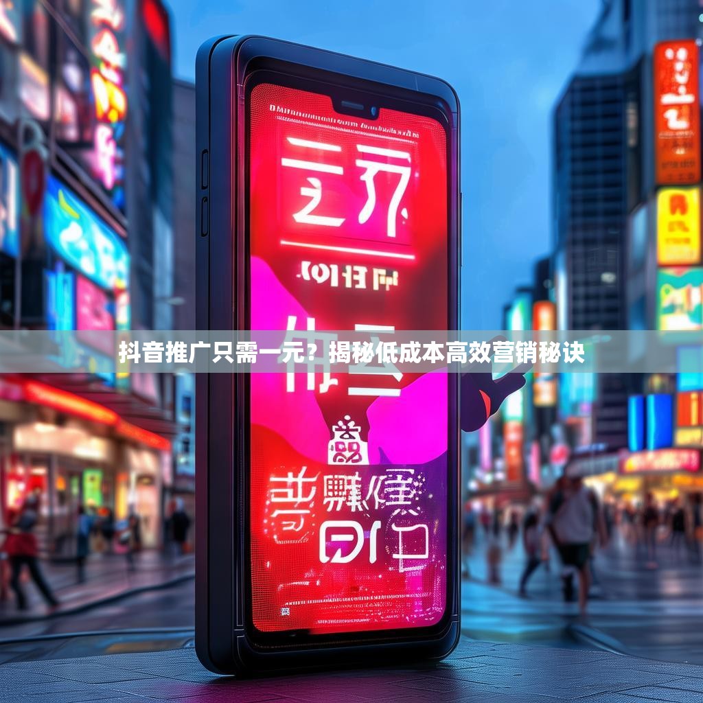 抖音推广只需一元？揭秘低成本高效营销秘诀