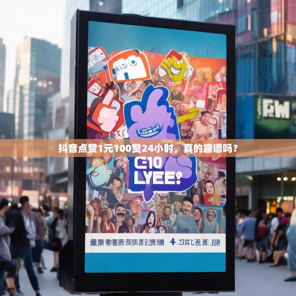 抖音点赞1元100赞24小时，真的靠谱吗？