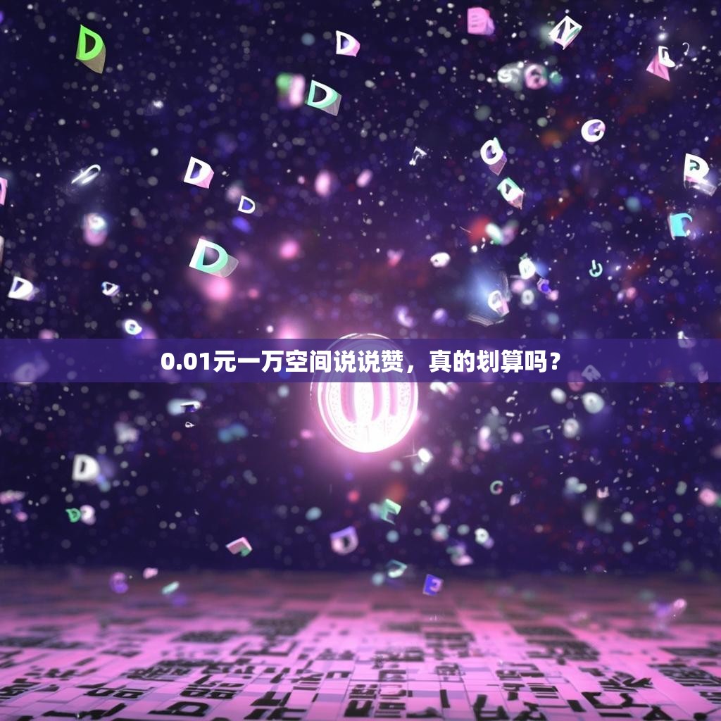 0.01元一万空间说说赞,真的划算吗? 0.01元一万空间说说赞,真的划算吗?