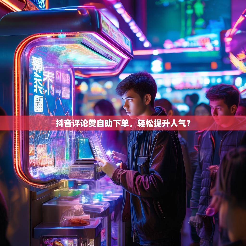 抖音评论赞自助下单，轻松提升人气？