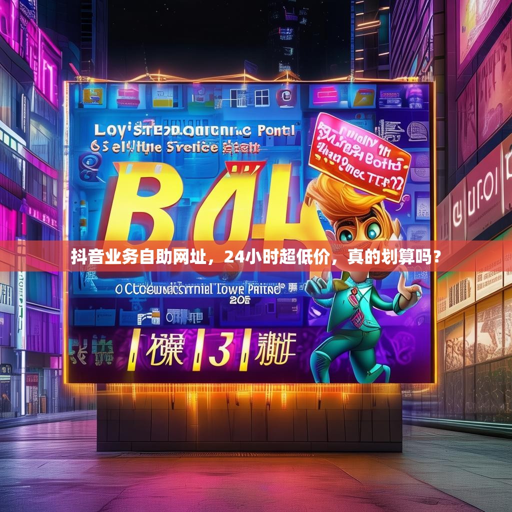 抖音业务自助网址，24小时超低价，真的划算吗？