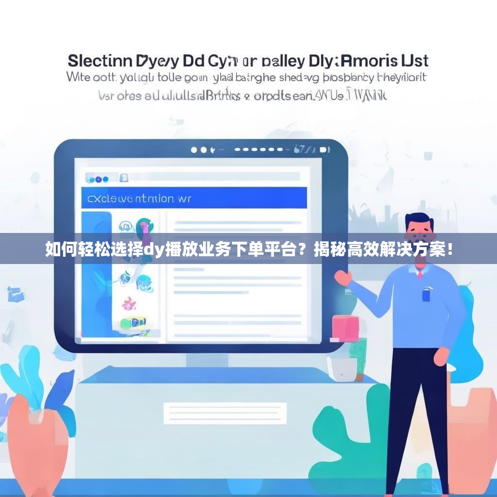 如何轻松选择dy播放业务下单平台？揭秘高效解决方案！