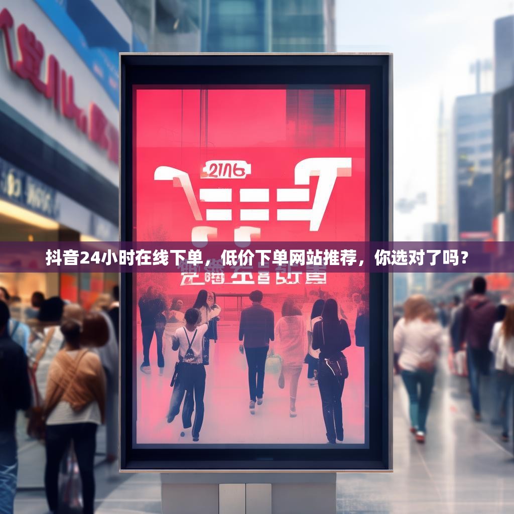 抖音24小时在线下单，低价下单网站推荐，你选对了吗？