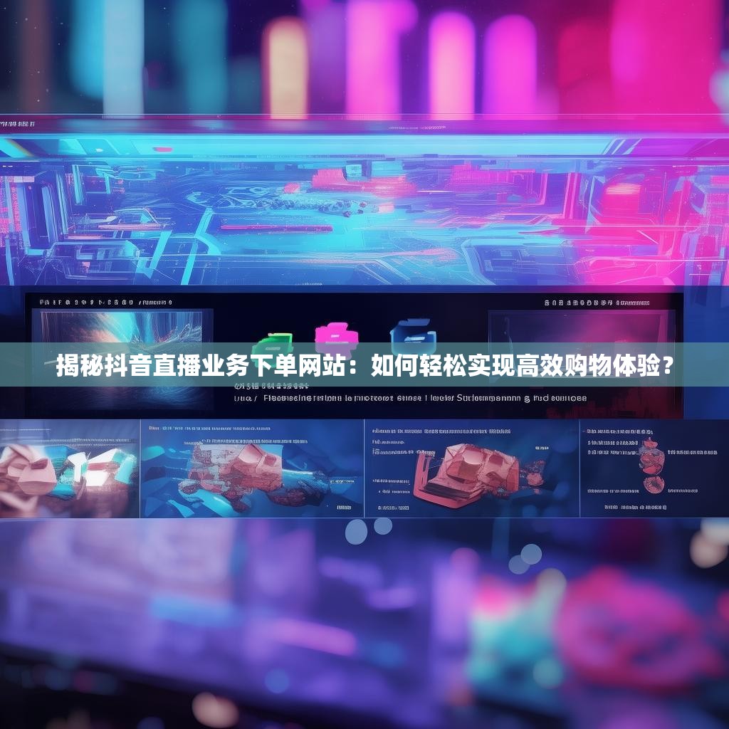 揭秘抖音直播业务下单网站：如何轻松实现高效购物体验？