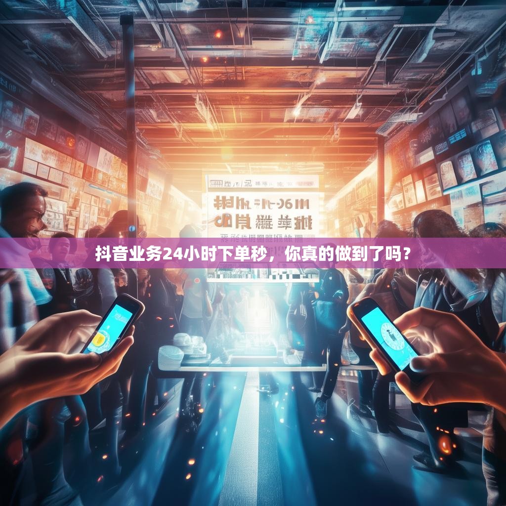 抖音业务24小时下单秒，你真的做到了吗？